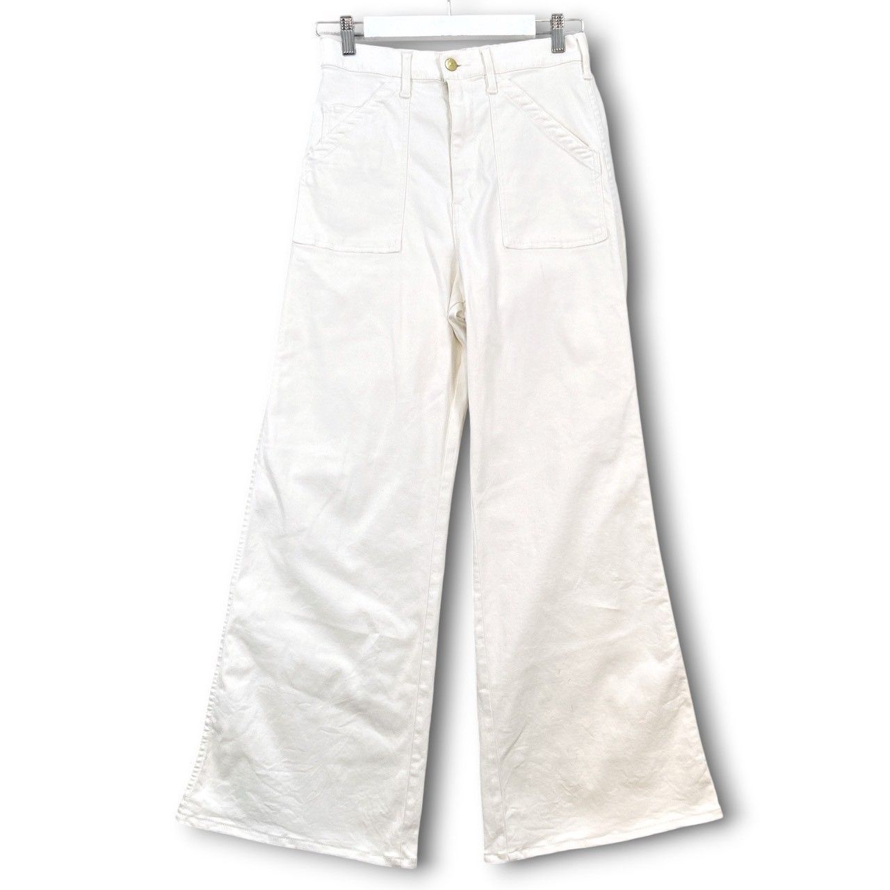 SURT × BIG JOHN サート ビックジョーン コラボ CHINO STRETCH ベイカーパンツ チノパン ストレッチ ホワイト 白 サイズM レディース 春 夏 ゴーゴー古着マルイ北千住店 18 No.2445