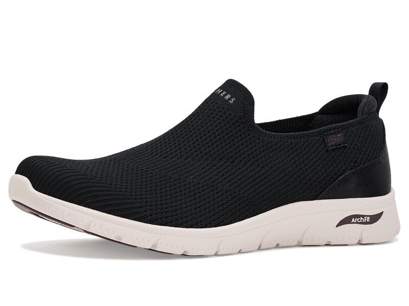 スケッチャーズ レディース シューズ スニーカー SKECHERS Arch Fit Refine 20 Nora BlackWhite ホワイト