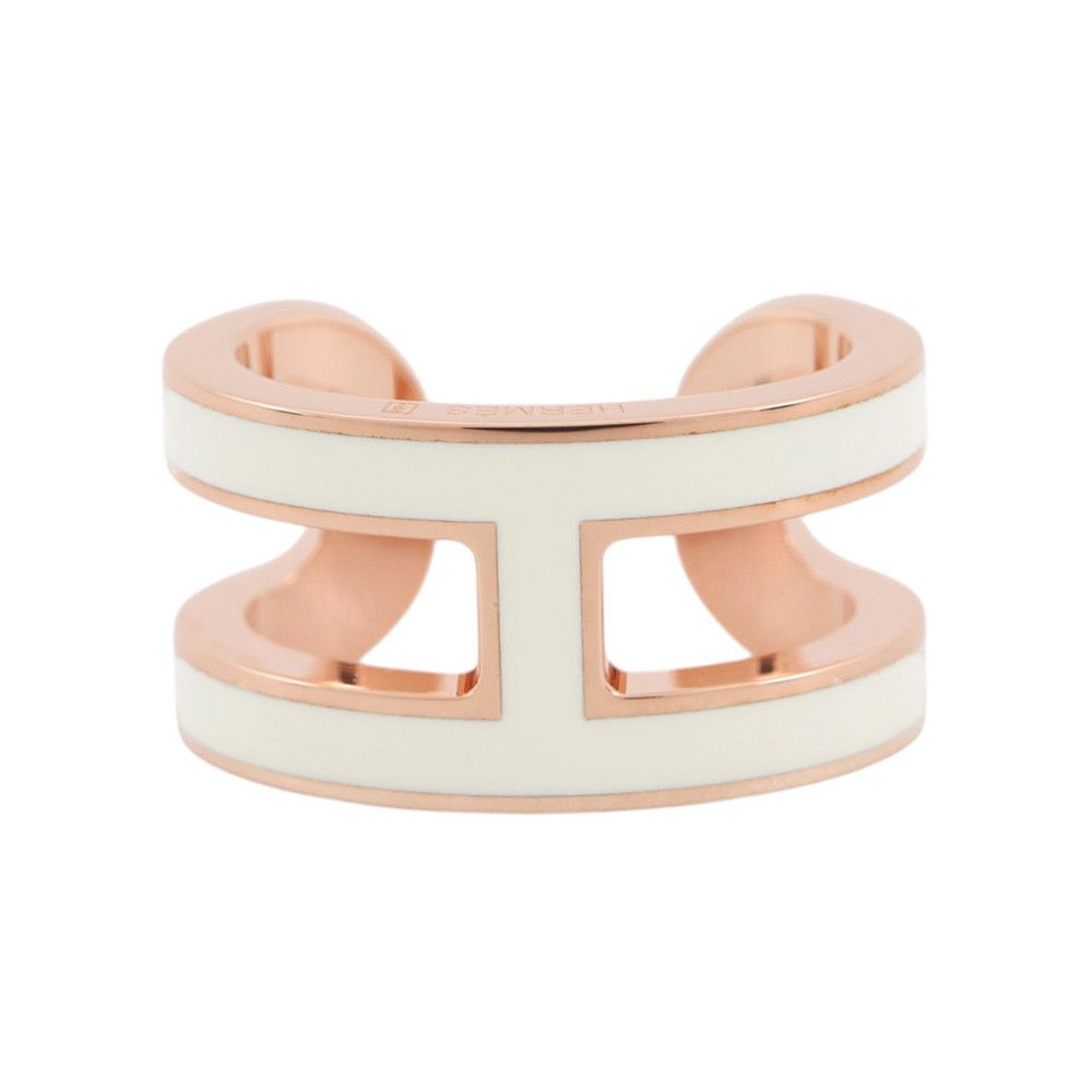 エルメス イヤーカフ ポップH ポップアッシュ ホワイト/ピンクゴールド金具 HERMES アクセサリー 白