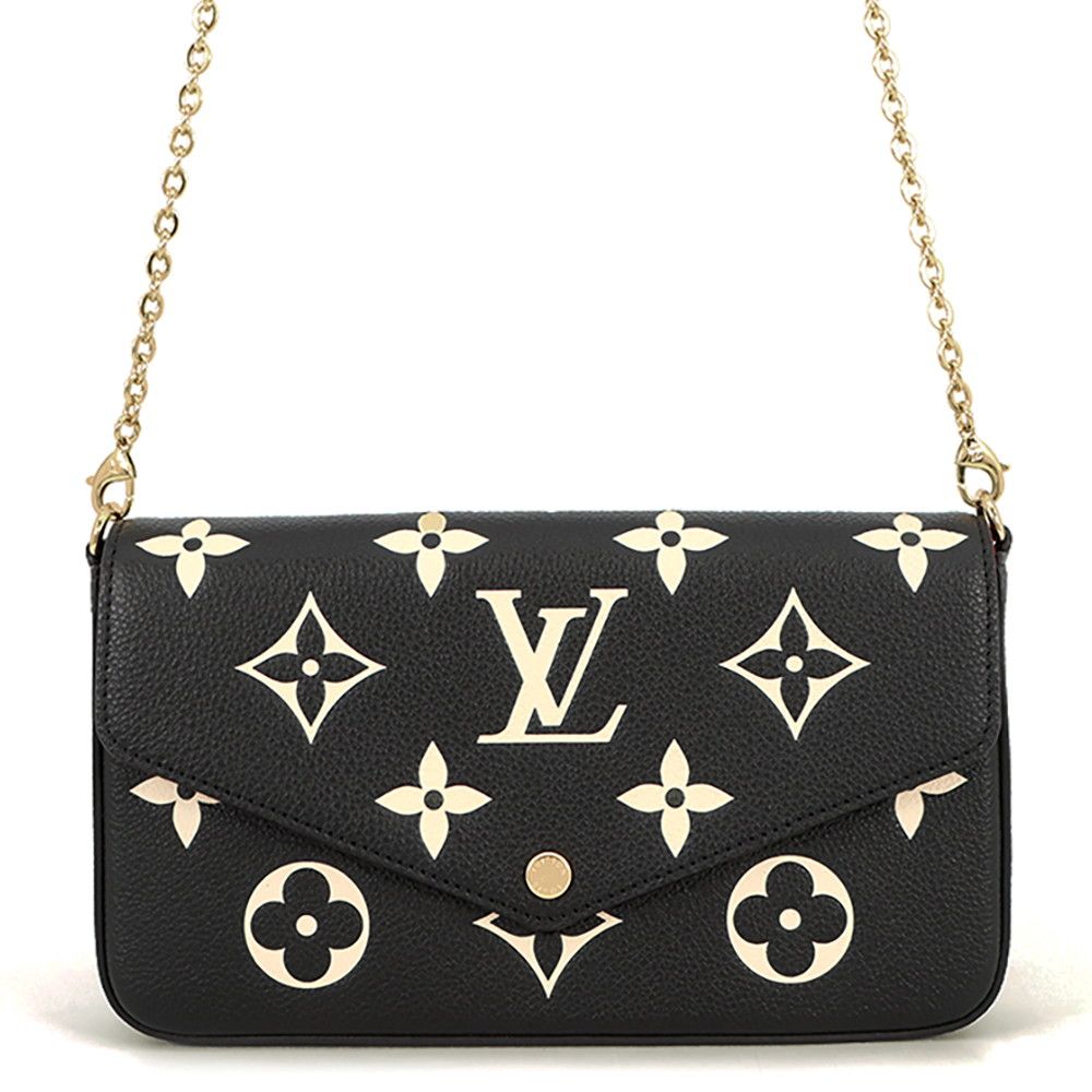 ルイヴィトン チェーンウォレット モノグラム・アンプラント ポシェット・フェリシー M82479 LOUIS VUITTON ヴィトン 財布 黒
