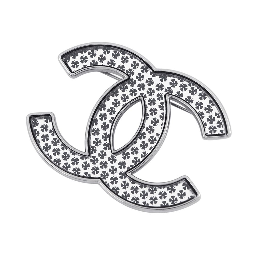 シャネル ブローチ ココマーク クローバー柄 A24S CHANEL アクセサリー