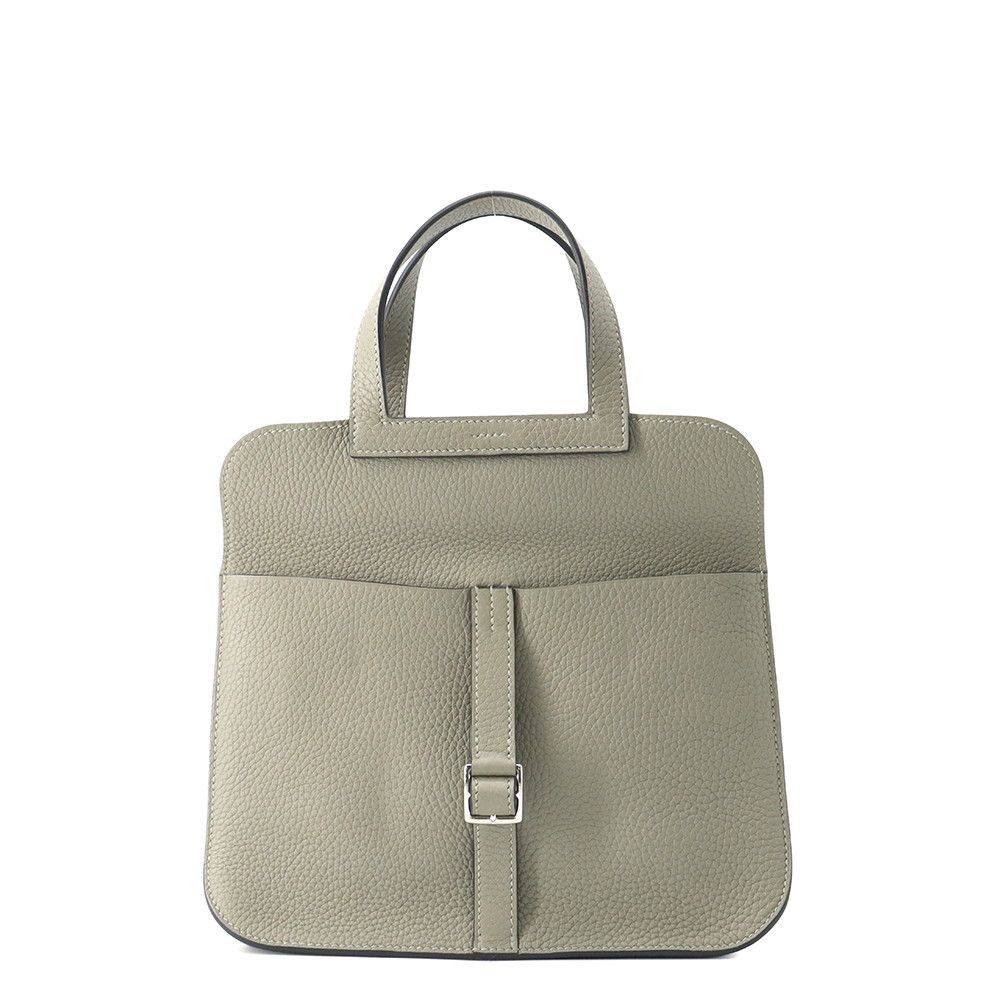 エルメス ハンドバッグ アルザン25 セージ/シルバー金具 トリヨンクレマンス Z刻印 HERMES 2way