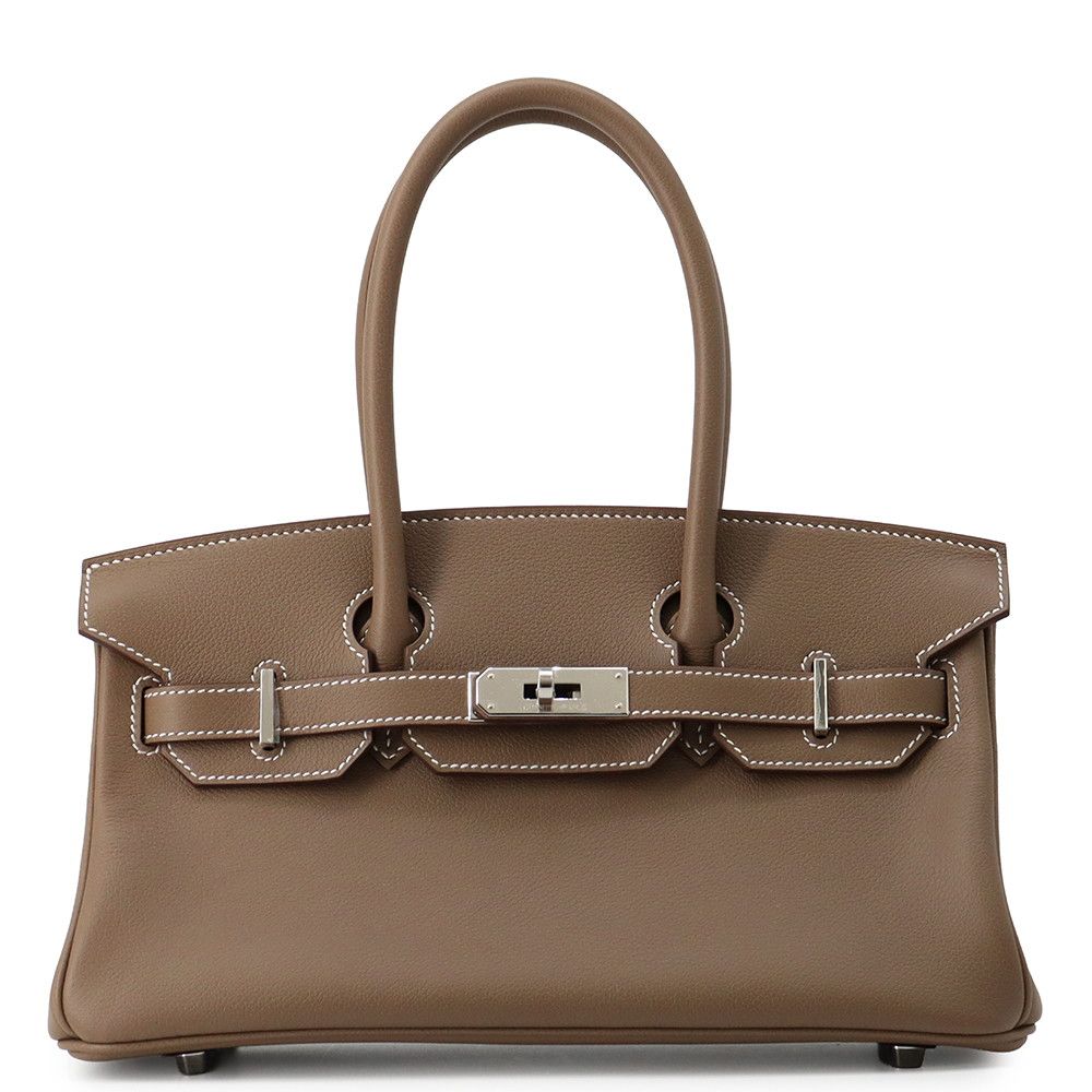 エルメス ショルダーバーキン29 エトゥープ/シルバー金具 エバーカラー K刻印 HERMES Birkin