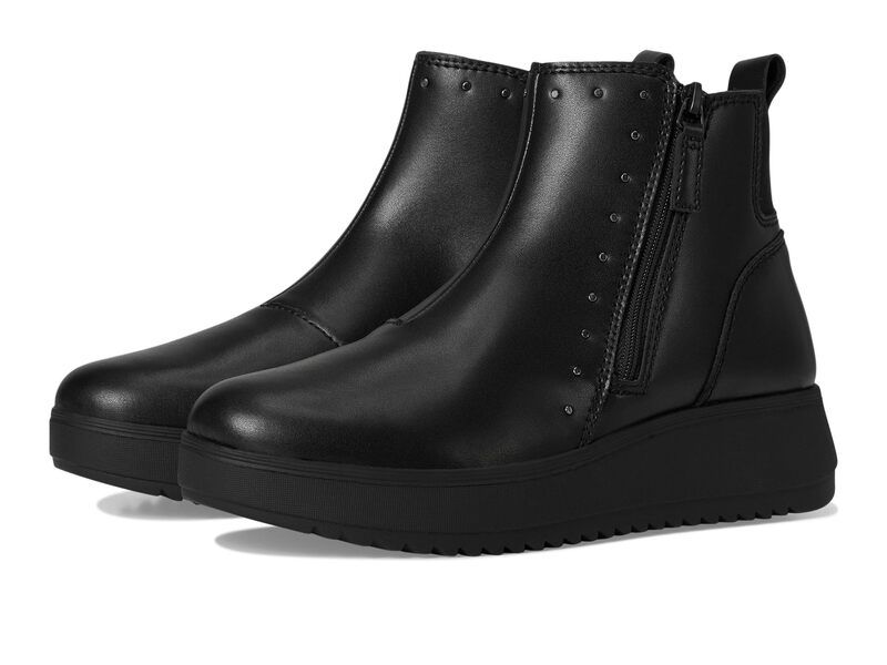 クラークス レディース シューズ ブーツ・レインブーツ Clarks Zylah Willow Black Leather ブラック