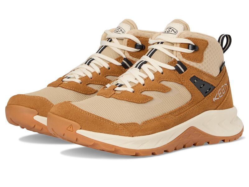 キーン レディース シューズ ブーツ・レインブーツ KEEN Hightrail Mid Waterproof SafariChipmunk
