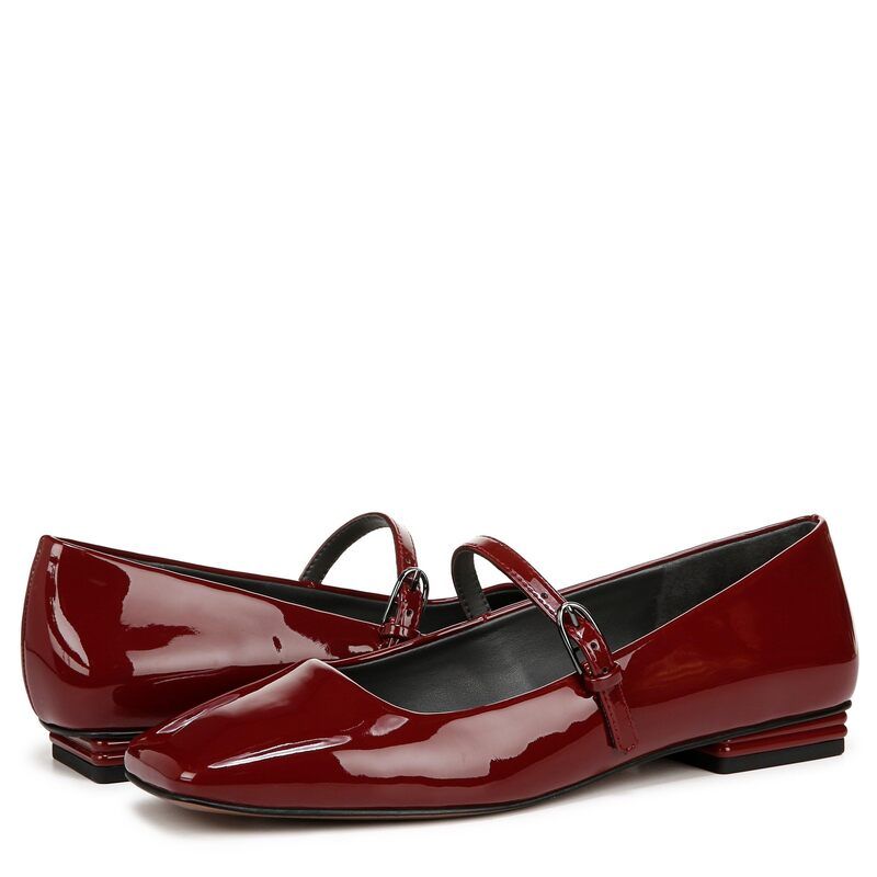 フランコサルト レディース シューズ ブーツ・レインブーツ Franco Sarto Tinsley Mary Jane Flats Gothic Red Pate レッド