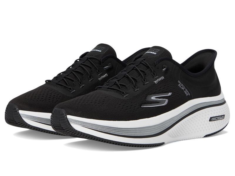 スケッチャーズ レディース シューズ スニーカー SKECHERS Go Run Elevate 20 Banyan Hands Free SlipIns BlackWhite ホワイト
