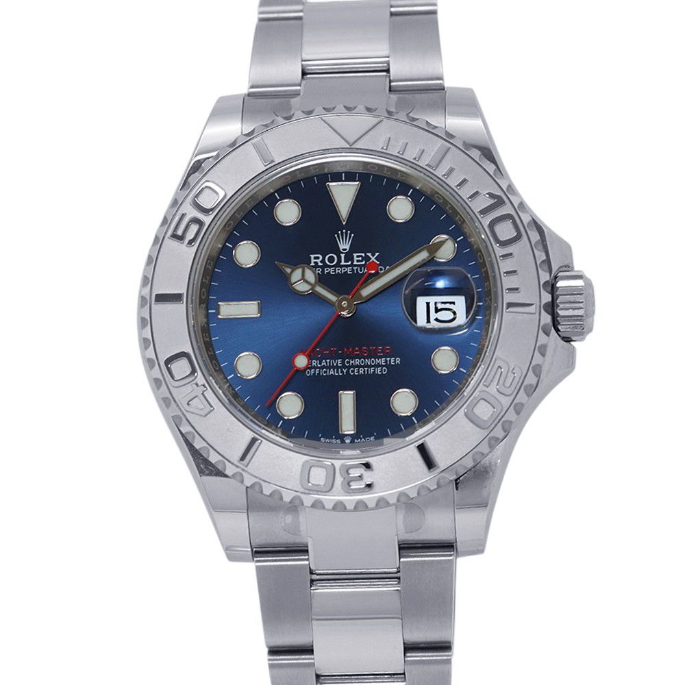 ロレックス ヨットマスター ロレジウム SS/プラチナ ランダムシリアル ルーレット 126622 ROLEX 腕時計 ブルー文字盤