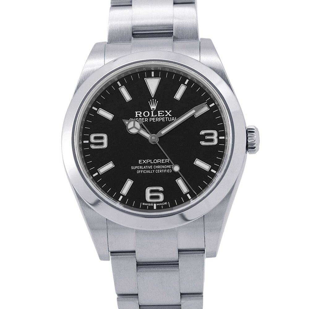 ロレックス エクスプローラー1 ランダムシリアル ルーレット 214270 ROLEX 腕時計 黒文字盤