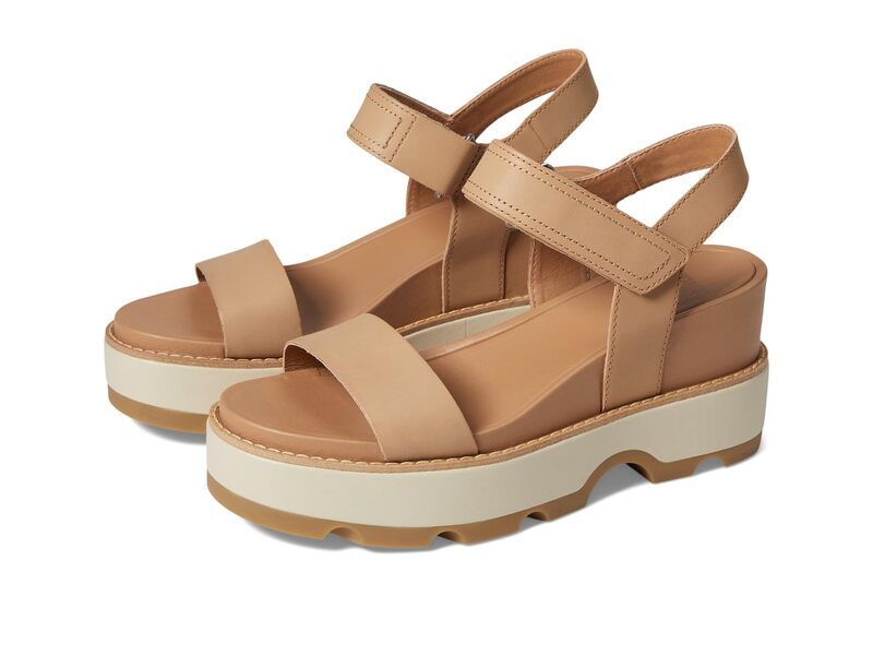 ソレル レディース シューズ ヒール SOREL Joanie IV Y Strap Wedge Honest BeigeBl ベージュ