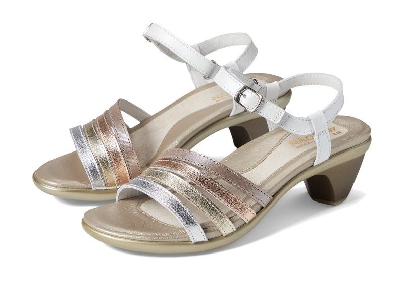 ナオト レディース シューズ ヒール Naot Current Silver Leather シルバー