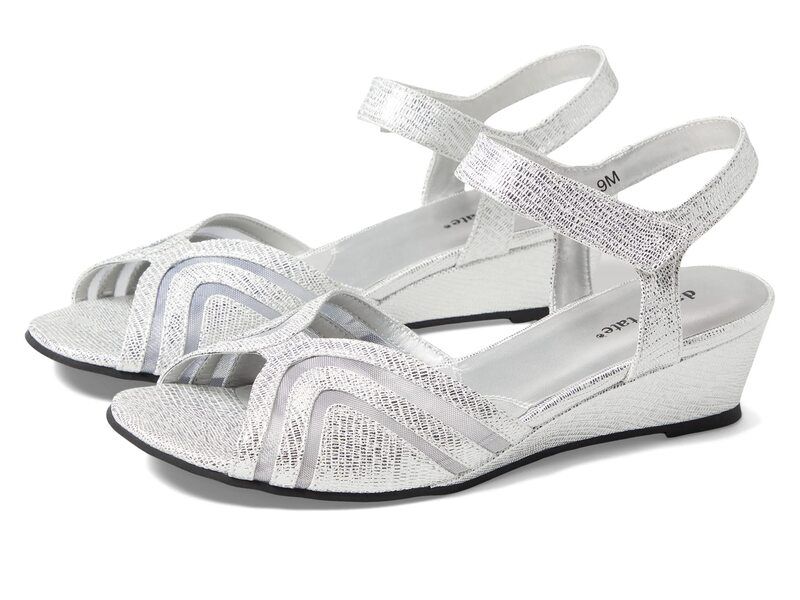 ダイビッドテイト レディース シューズ ヒール David Tate Admire Silver Lizard P シルバー