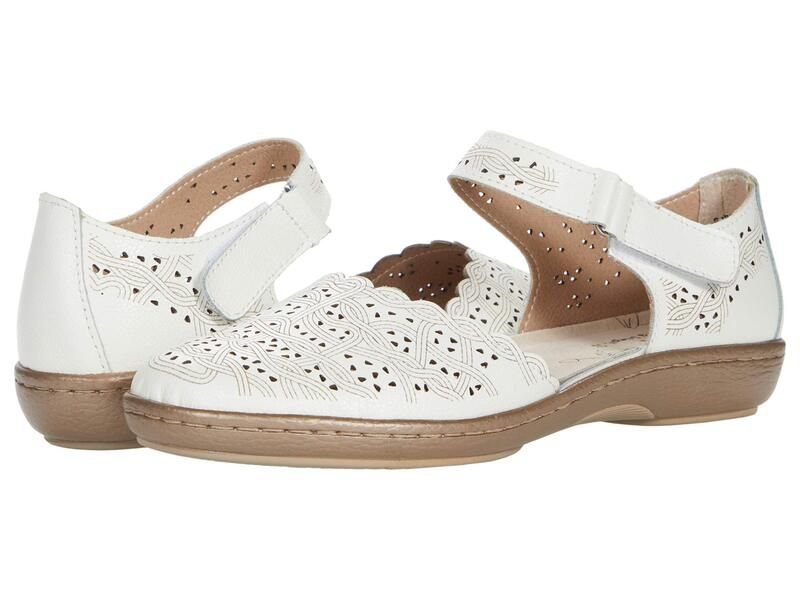 スプリングステップ レディース シューズ サンダル Spring Step Sabriye White Leather ホワイト