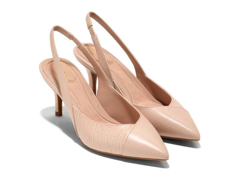 コールハーン レディース シューズ ヒール Cole Haan The GoTo Slingback Pump 65MM Porcelain Leath