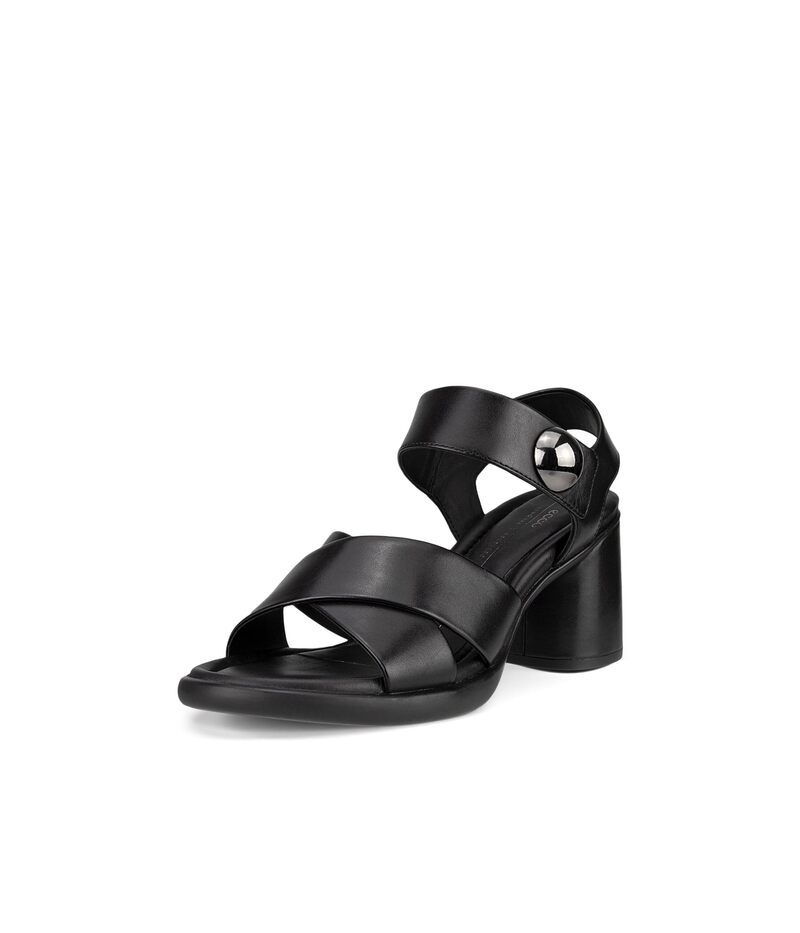 エコー レディース シューズ ヒール ECCO Sculpted 55 Luxe Button Black ブラック