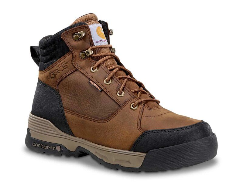 カーハート メンズ シューズ ブーツ・レインブーツ Carhartt Force HD 6 Waterproof Work Boot Mens Dark Brown ブラウン