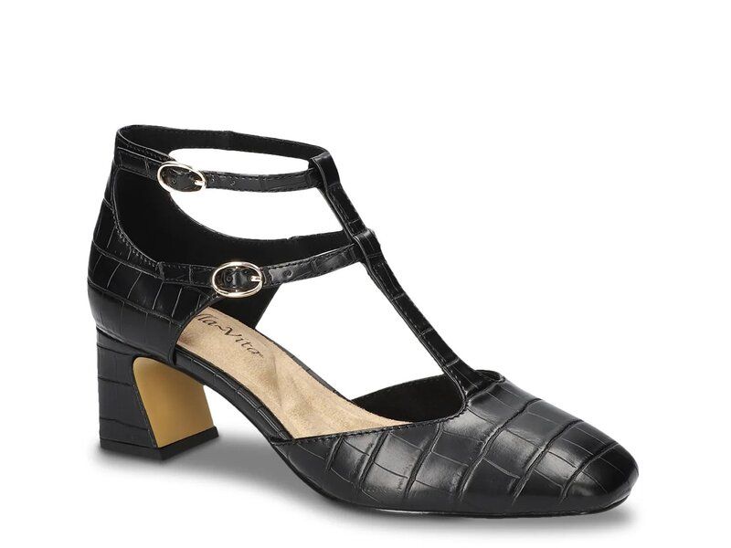ベラヴィータ レディース シューズ パンプス Bella Vita Harpswell Pump Black Croc Print ブラック