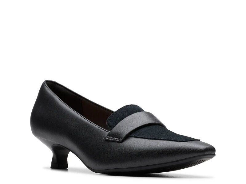 クラークス レディース シューズ パンプス Clarks Scarlyt Mabel Pump Black Leather ブラック