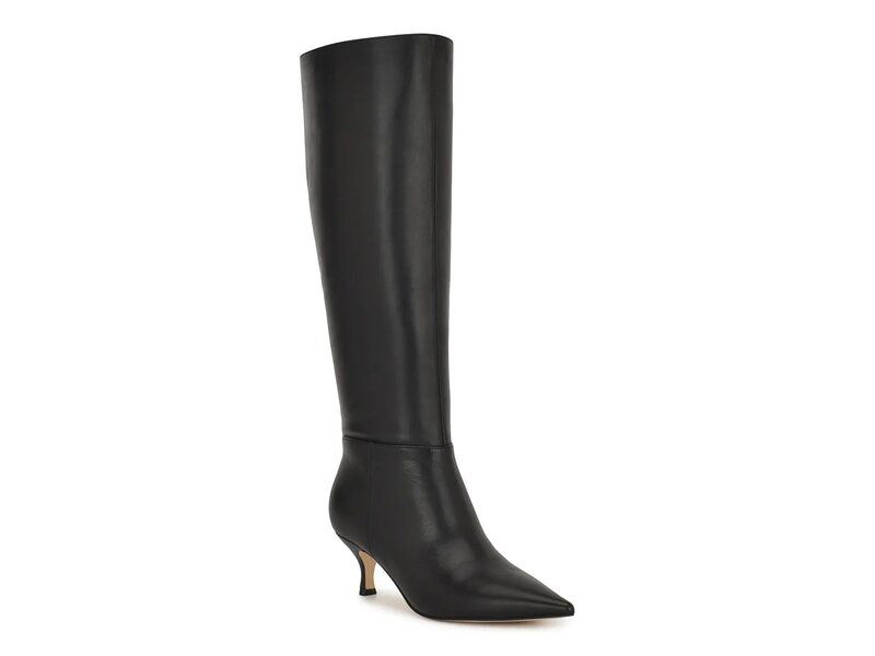 ナインウェスト レディース シューズ ブーツ・レインブーツ Nine West Somas Boot Black Leather ブラック