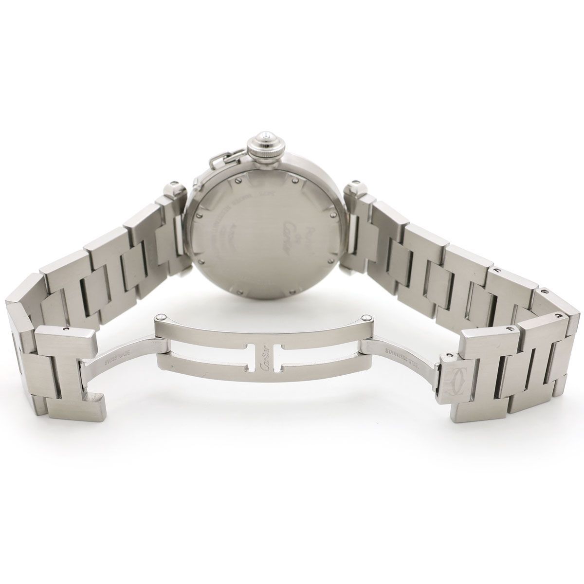 美品 】CARTIER カルティエ パシャC ビッグデイト W31044M7 35mm