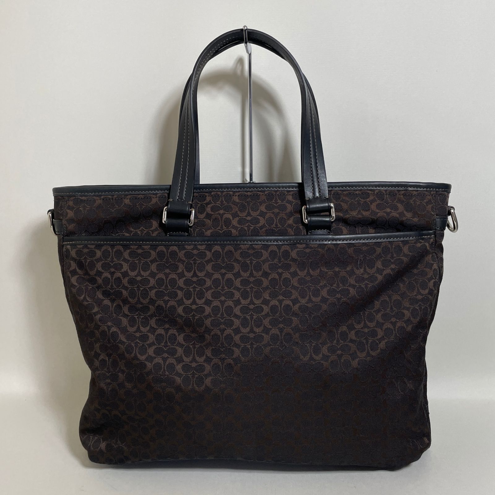 2605-265｜美品｜コーチ ミニシグネチャー 2WAYバッグ ブラック - メルカリ