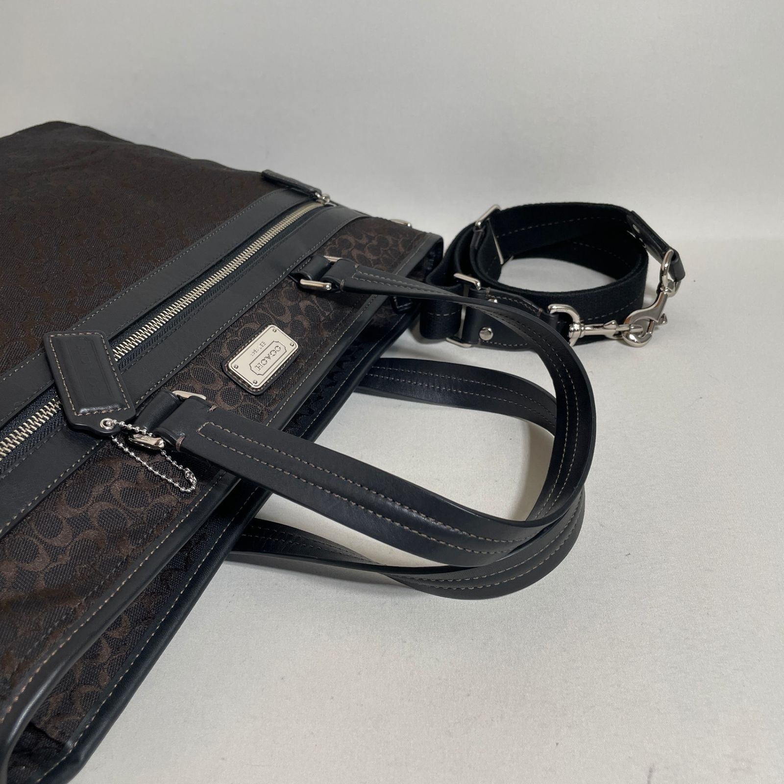 2605-265｜美品｜コーチ ミニシグネチャー 2WAYバッグ ブラック - メルカリ