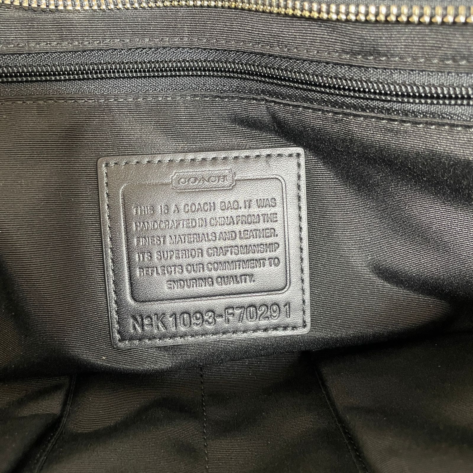 2605-265｜美品｜コーチ ミニシグネチャー 2WAYバッグ ブラック - メルカリ