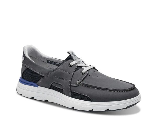 ロックポート メンズ シューズ デッキシューズ Rockport Seadon Boat Shoe Charcoal チャコール