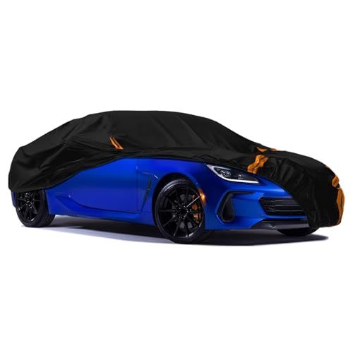 車カバー スバル・BRZ/トヨTA・GR86 スポーツカーカバー 車専用カバー 防水 防塵 UVカット 黄砂/雪対策 四季対応 ブラックts cffa2ff7