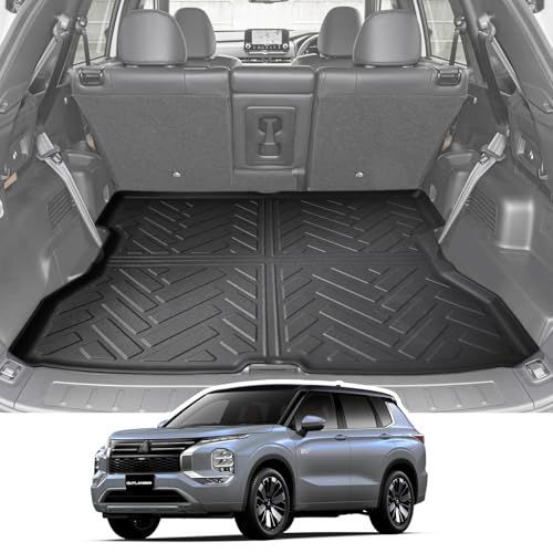 三菱 アウトランダー PHEV GN系 7人乗り専用 ラゲッジマット 3D 防水マット TPE製 滑り止めマット 取り付け簡単 防キズ 防水 防汚 滑り止め アウトランダー 専用 内装 カスタム パーツts 991a4a5a