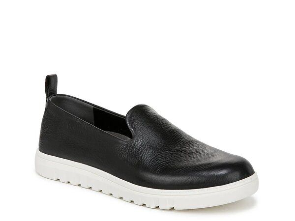バイオニック レディース シューズ スリッポン・ローファー Vionic Uptown Willa SlipOn Black Leather ブラック