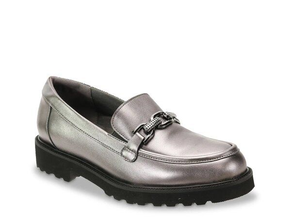 ダイビッドテイト レディース シューズ スリッポン・ローファー David Tate Magan Loafer Silver Metallic シルバー