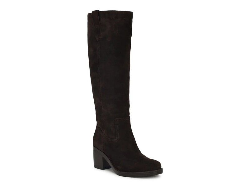 ナインウェスト レディース シューズ ブーツ・レインブーツ Nine West Hecee Boot Dark Brown Suede ブラウン