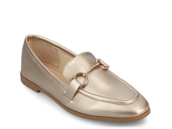 ジャーニー レディース シューズ スリッポン・ローファー Journee Mizza Loafer Gold Metallic ゴールド