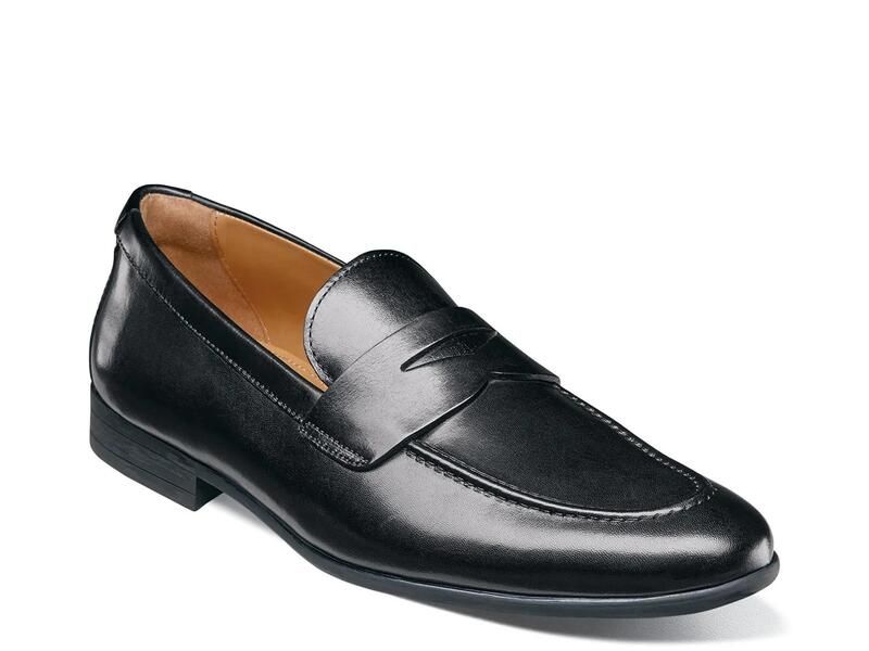 フローシャイム メンズ シューズ スリッポン・ローファー Florsheimodena Penny Loafer Black Leather ブラック