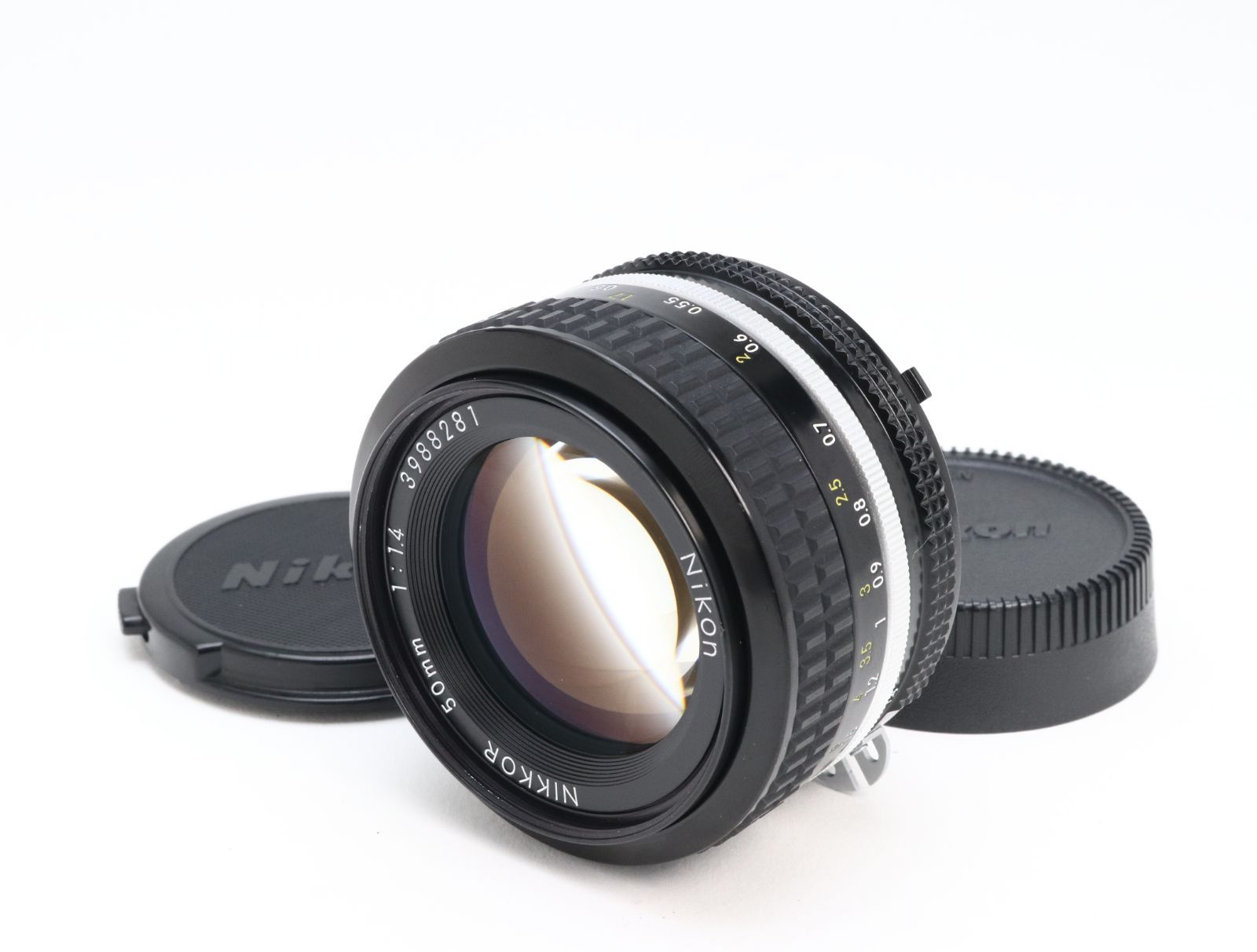 A- (美品) Nikon ニコン NIKKOR Ai 50mm F1.4 初期不良返品対応 66-9