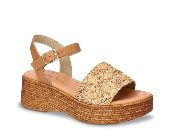 ベラヴィータ レディース シューズ サンダル Bella Vita Kea Wedge Sandal Beige Raffia ベージュ