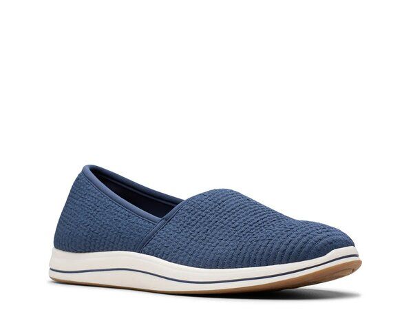 クラークス レディース シューズ スリッポン・ローファー Clarks Breeze Stretch SlipOn Navy ネイビー