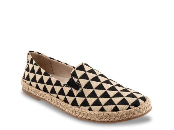トロッターズ レディース シューズ パンプス Trotters Poppy Espadrille SlipOn BlackNatural Textile ブラック