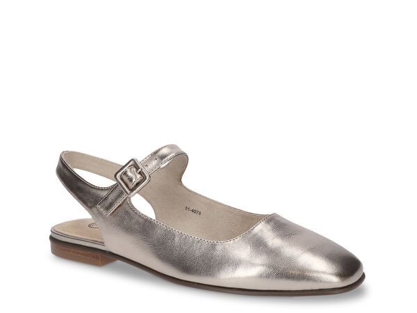 ベラヴィータ レディース シューズ パンプス Bella Vita Andie Mary Jane Flat Champagne Metallic Leather シャンパン