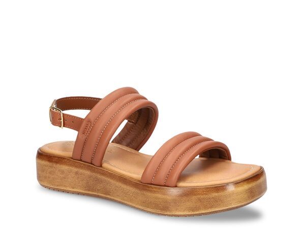 ベラヴィータ レディース シューズ サンダル Bella Vita Ode Italy Puffy Wedge Sandal Whiskey Brown ブラウン