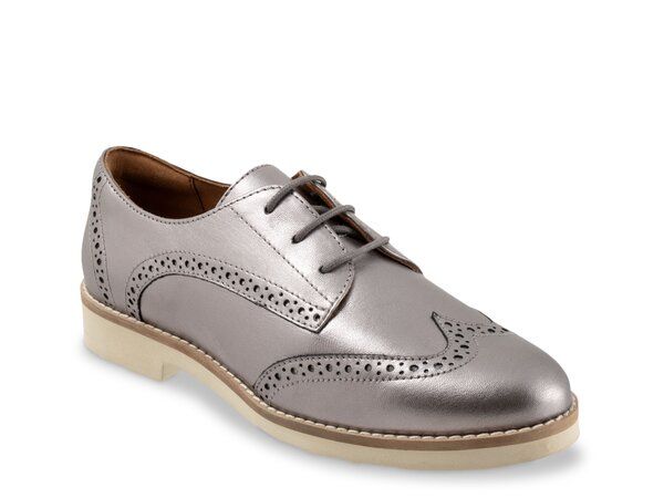 ソフトウォーク レディース シューズ オックスフォード Softwalk Willet Oxford Pewter Metallic ピューター
