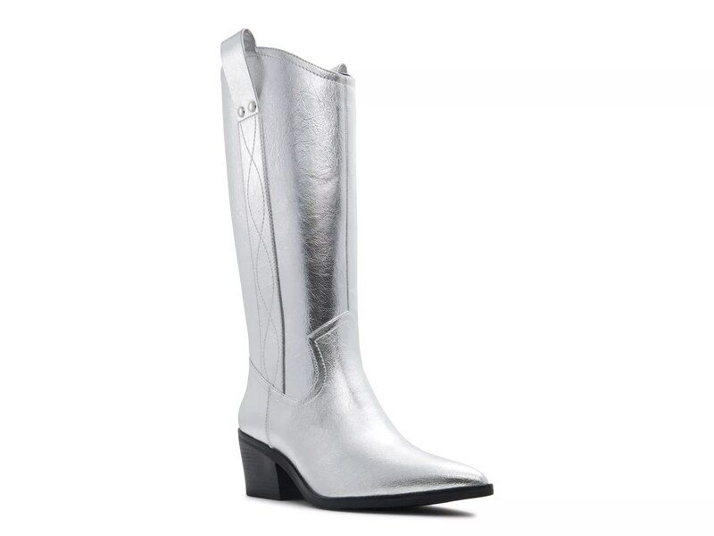 コールイットスプリング レディース シューズ ブーツ・レインブーツ Call It Spring Joelene Western Boot Silver Metallic シルバー