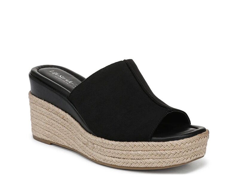 ライフストライド レディース シューズ サンダル LifeStride Haute Wedge Sandal Black ブラック