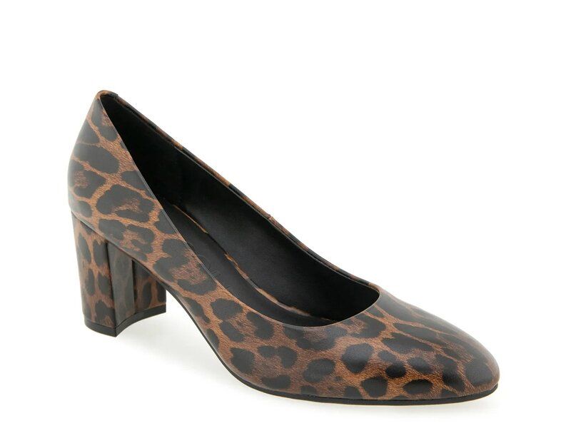 エアロソールズ レディース シューズ パンプス Aerosoles Betsy Pump Brown Leopard Print Synthetic ブラウン