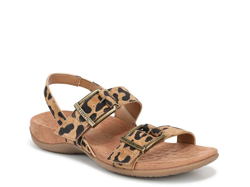バイオニック レディース シューズ サンダル Vionic Reese Sandal Tan Leopard Print タン