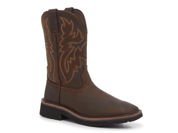 ウルヴァリン メンズ シューズ ブーツ・レインブーツ Wolverine Rancher Wellington Work Boot Mens Dark Brown ブラウン