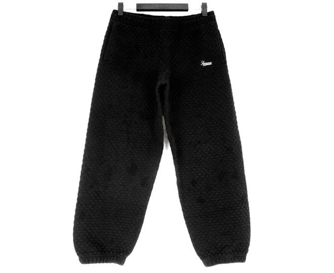 シュプリーム Supreme 23SS 【 Micro Quilted Sweatpant 】 マイクロ キルティング ロゴ スウェット パンツ w27207