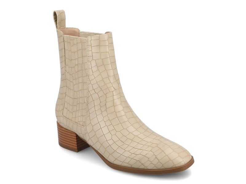 ジャーニー レディース シューズ ブーツ・レインブーツ Journee Wrenley Bootie Beige Croc Print ベージュ