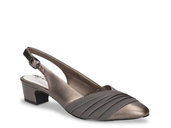 イージーストリート レディース シューズ パンプス Easy Street Bates Pump Pewter Metallic ピューター